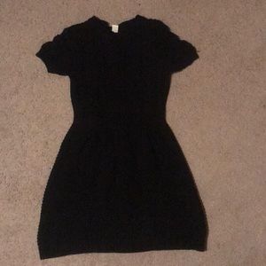 Cable knit sweater dress